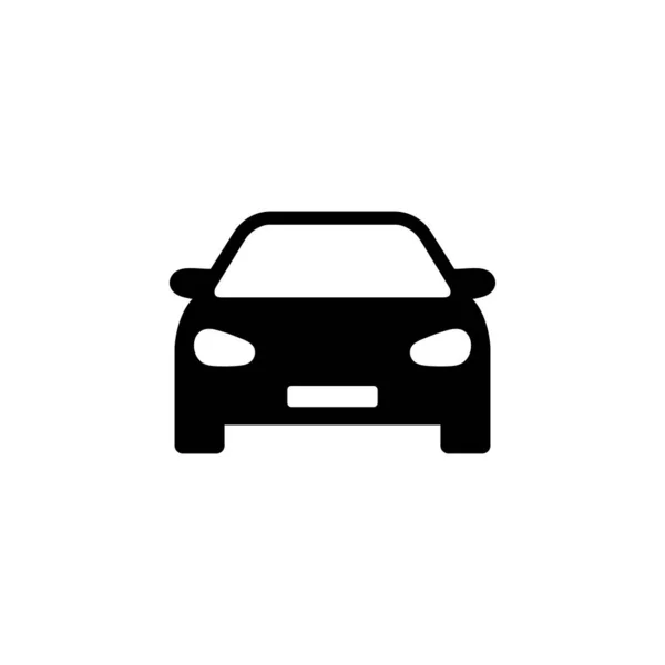 Auto vooraanzicht pictogram geïsoleerd op witte achtergrond. Vector Eps 10 — Stockvector