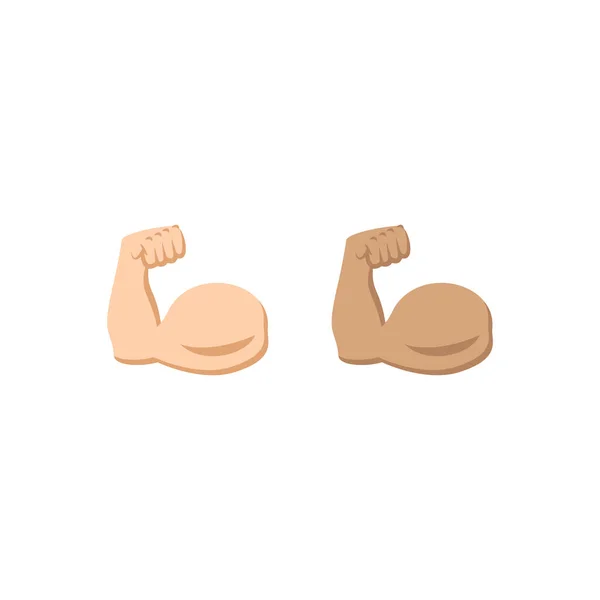 Ícone Símbolo Bíceps Duas Cores Vetor Eps — Vetor de Stock