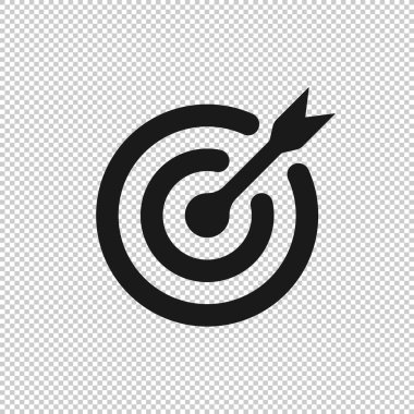 Hedef iş simgesi konsepti. Vektör illüstrasyonu EPS 10