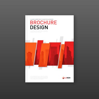 Firma broşürü kapak tasarım düzeni.