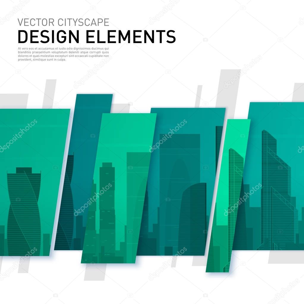 Modern abstract geometry background for investment