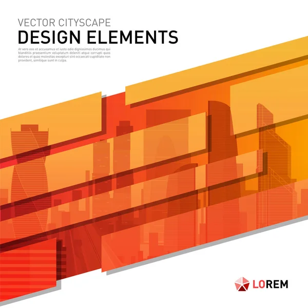 Moderne abstracte geometrie achtergrond voor investeringen — Stockvector