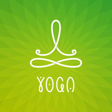 Yoga studio logo tasarım şablonu