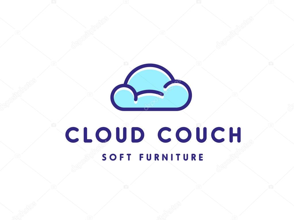 Modern logo template for soft furniture company