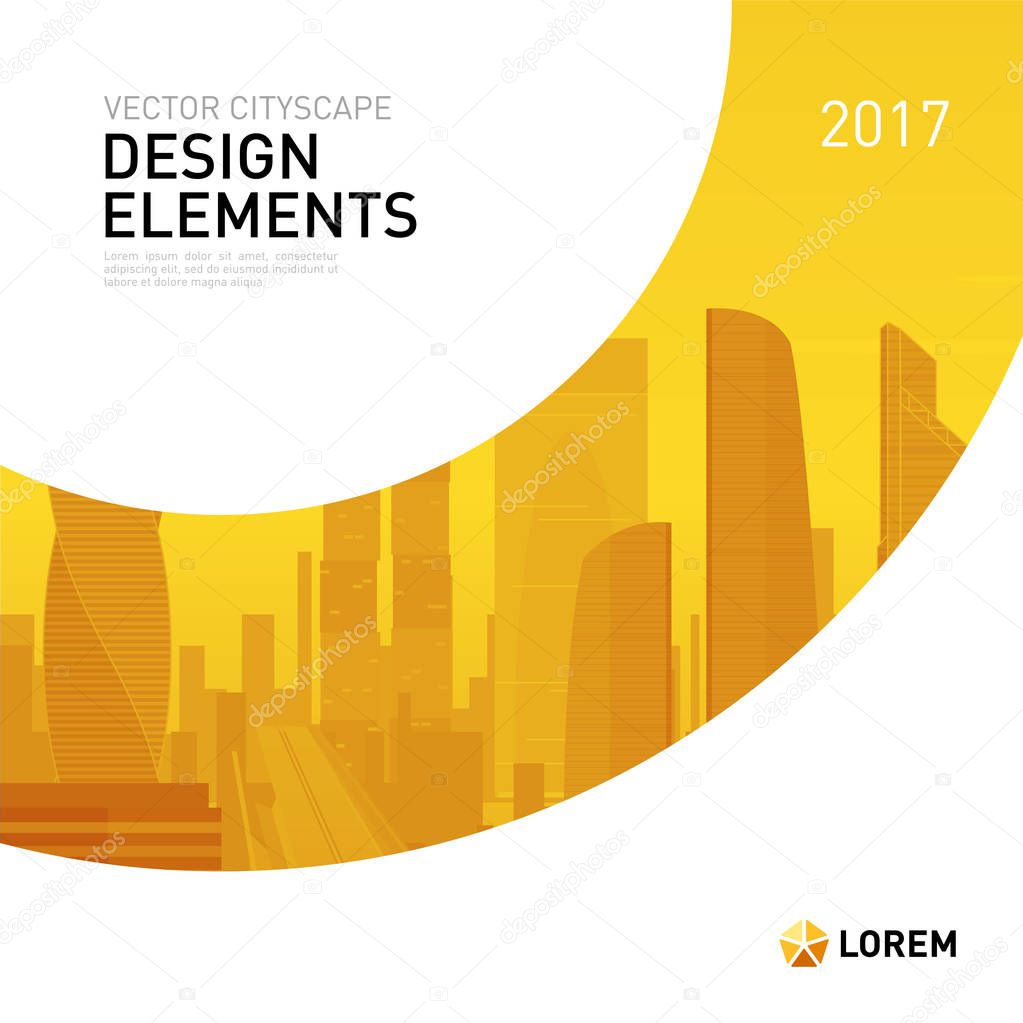 Modern background template design for investment