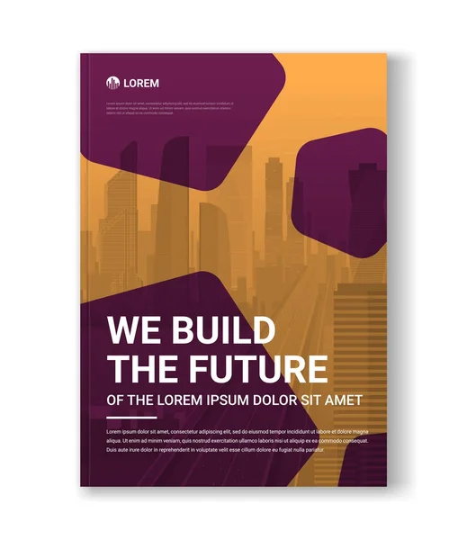 Brochure cover ontwerp voor investeringen in onroerend goed — Stockvector