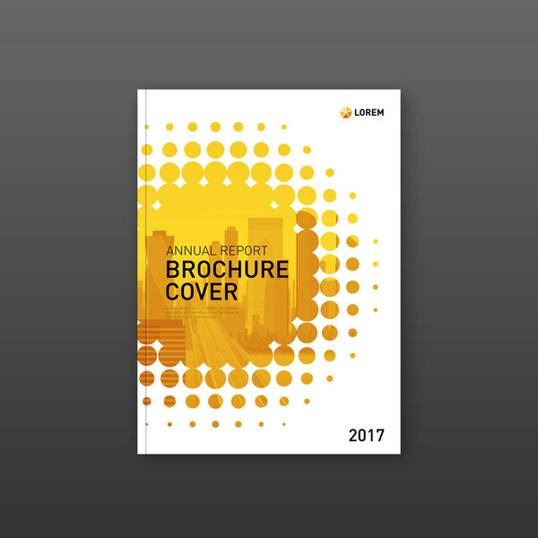 Шаблон дизайна обложки брошюры для бизнеса
