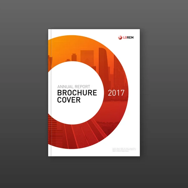 Firmenbroschüre cover design layout — Stockvektor