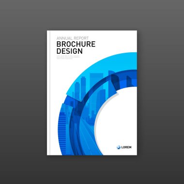 Broşür kapak tasarım düzen için iş