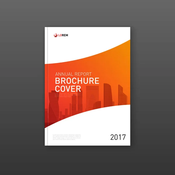 Corporate Broschüre Coverdesign Layout — Stockvektor