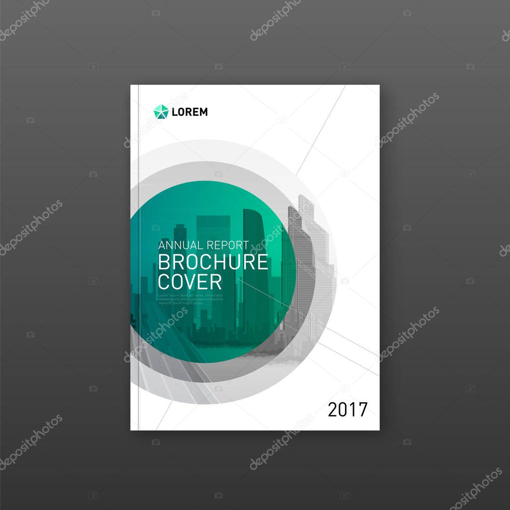 Corporate brochure cover design layout