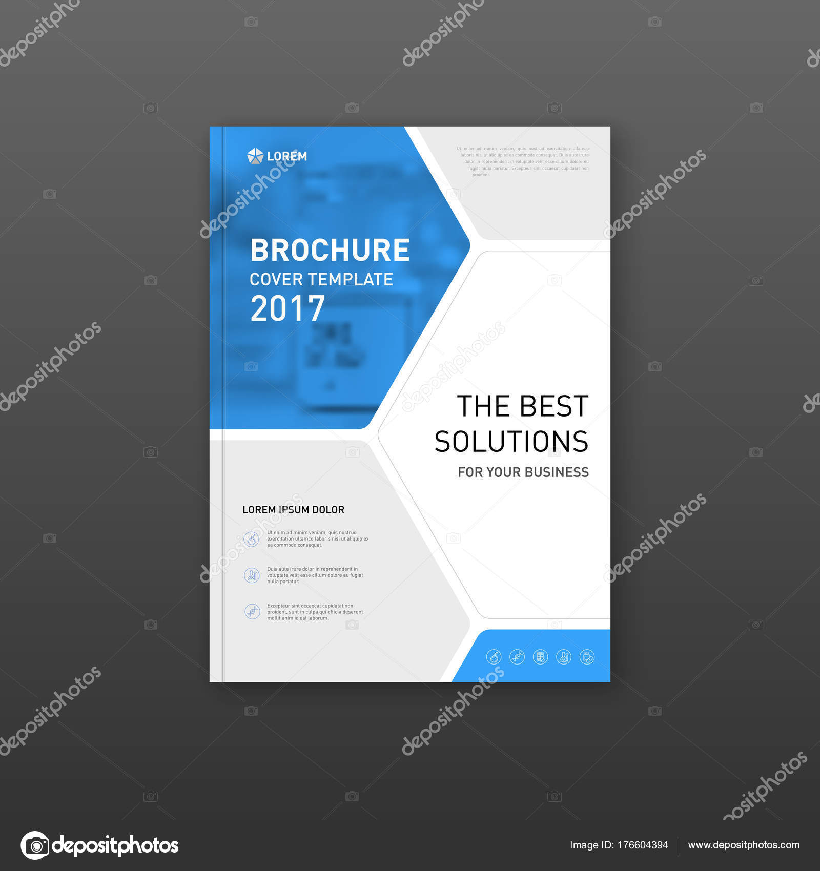 Medical brochure cover template, flyer design layout. Stock Vector Regarding Pharmacy Brochure Template Free