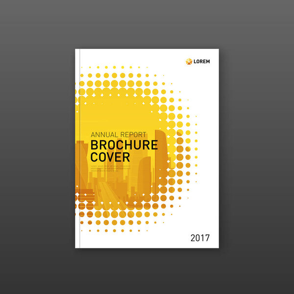 Шаблон оформления обложки брошюры для строительной или технологической компании
.