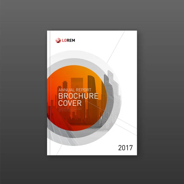 Immobilien Broschüre Cover Design-Vorlage — Stockvektor