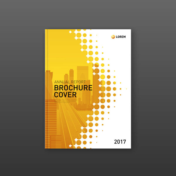 Шаблон оформления обложки брошюры для строительной или технологической компании
.