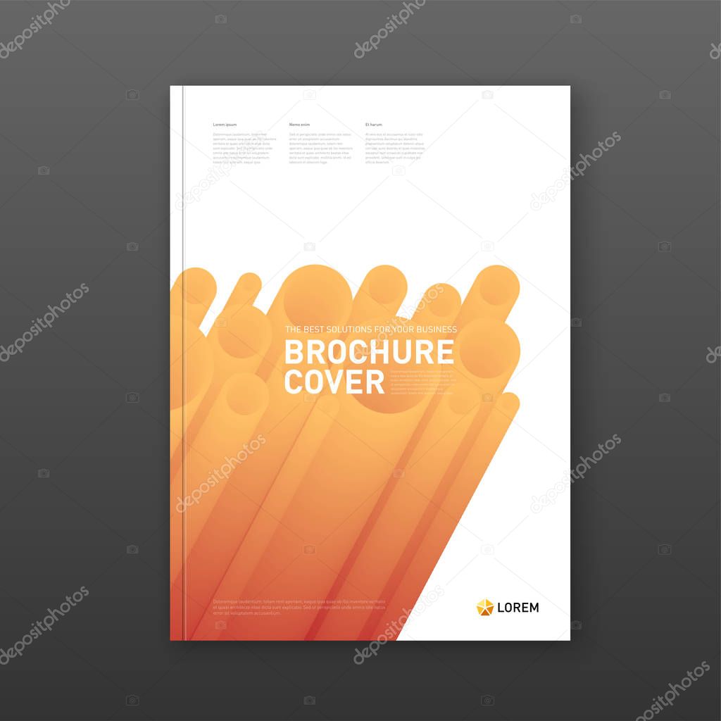Modern abstarct geomtric colorful brochure cover.