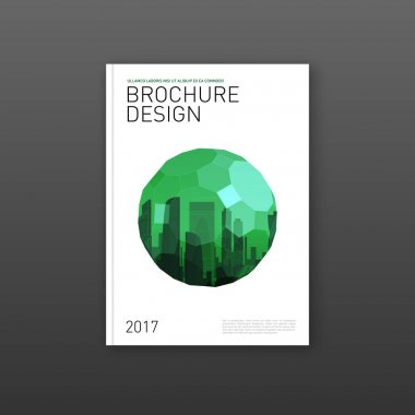 İş için broşür kapağı tasarım şablonu