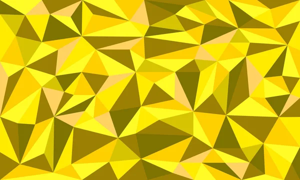 Golden Ore Low Poly Art Vector Graphic Background — Stock Vector