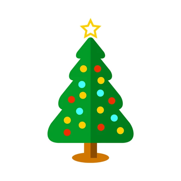 Decoración básica de la bola del árbol de Navidad Ilustración — Vector de stock