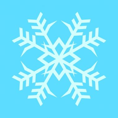 Kar tanesi Çift Kişilik Crystal simge vektör çizim