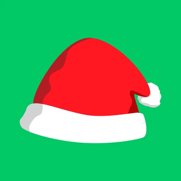 Natal Red Hat Vector Ilustração — Vetor de Stock