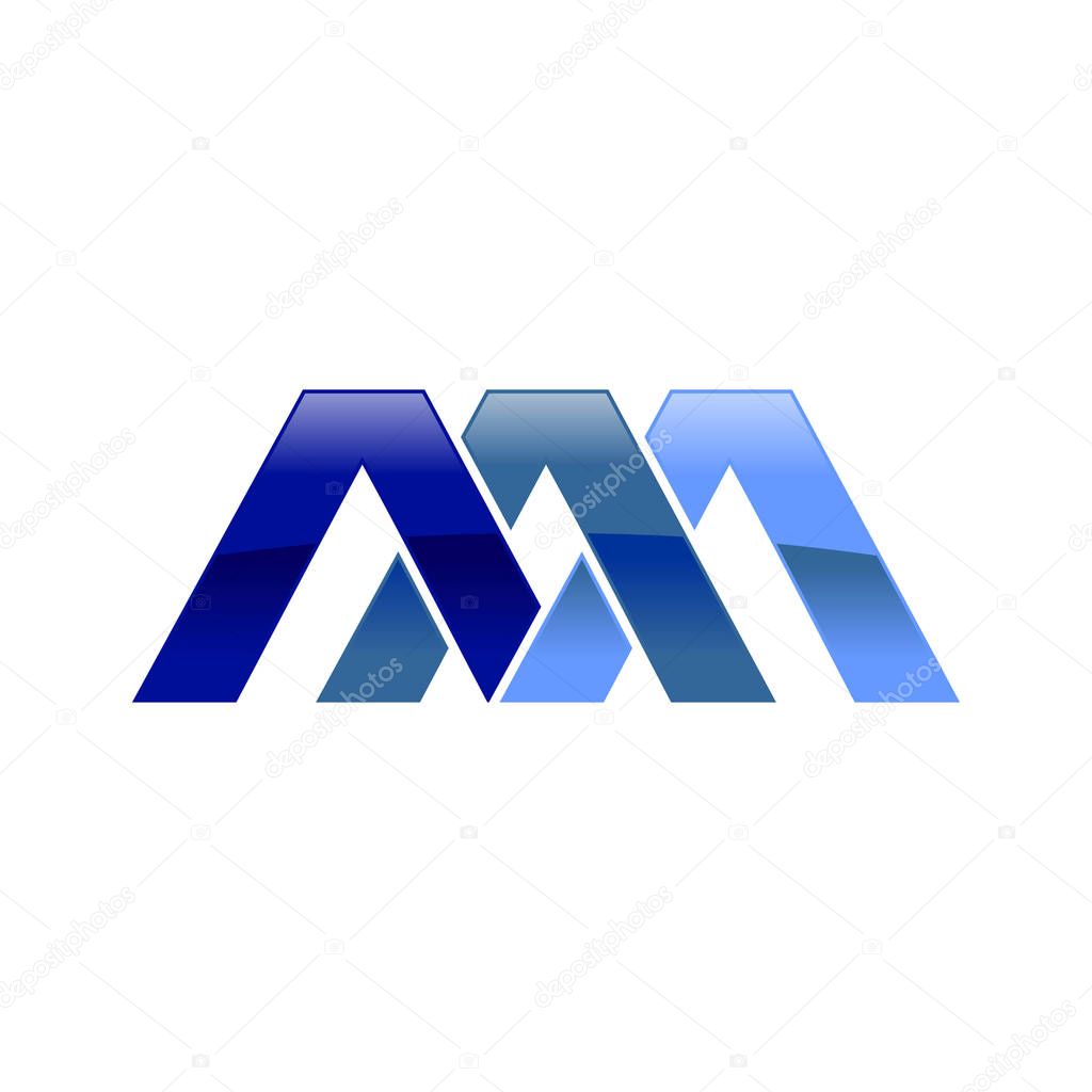 AAA Initial Symbol Vector Logo Design Graphic