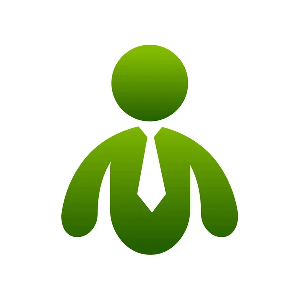 Анотація Професійний Бізнес Чоловік Зелений — стоковий вектор