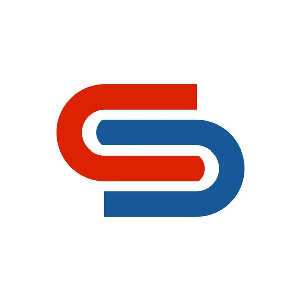 Początkowe S związane logotypu — Wektor stockowy