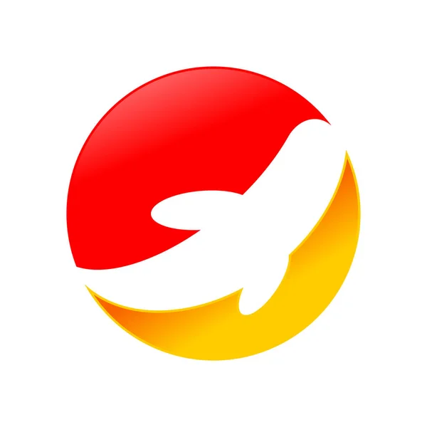 Projektowanie Logo streszczenie Koi ryb — Wektor stockowy