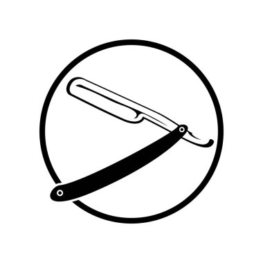 Vintage eski jilet dairesel amblemi