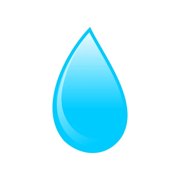 Blue Water Drop Icon Symbol Logo Design — Stock Vector