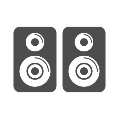 Hoparlör basit simgesi tasarım