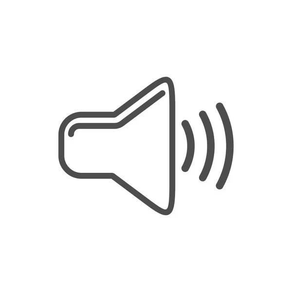 Nível de áudio Ícone simples Design branco —  Vetores de Stock