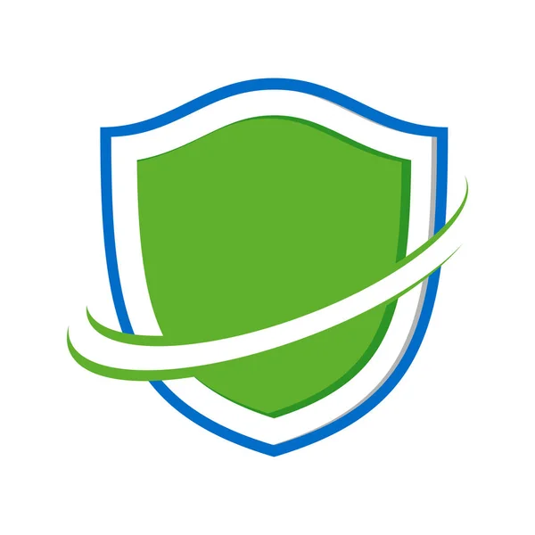 Proteção de guarda segura Design de logotipo de símbolo de escudo moderno — Vetor de Stock