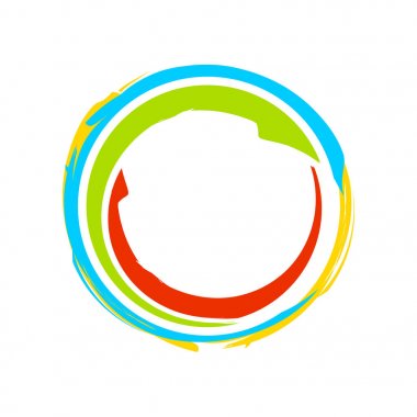 Renkli Zen vektör simge grafik Logo tasarımı