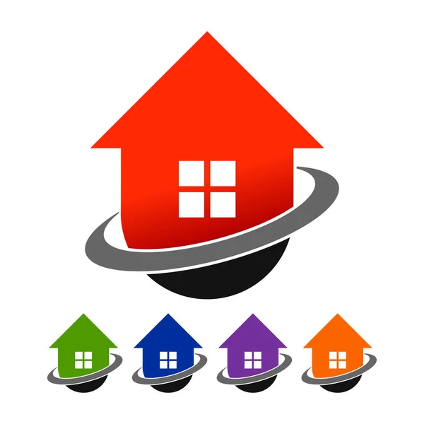 Nemovitostí House Logo Ikonu Šablony Symbol Vektorový Grafický Design — Stockový vektor