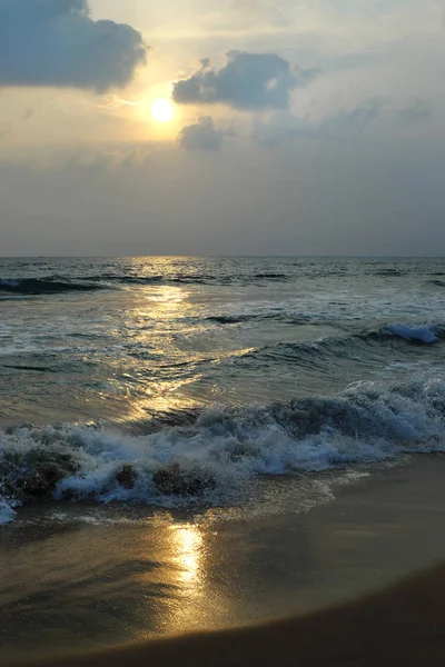 Západ slunce na pobřeží Arabského moře — Stock fotografie