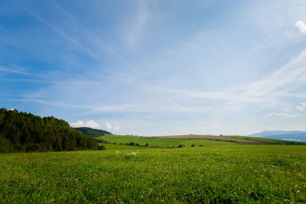 Vackra höst Slovakien landskapet i Litmanova — Stockfoto