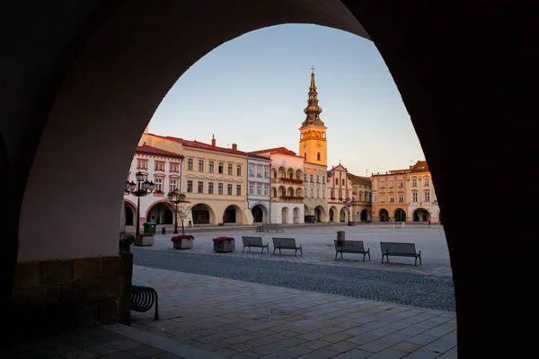 Beautiful architecture of Novy Jicin — Stock Photo, Image