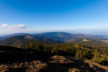 Güzel sonbahar Beskidy mountains manzara