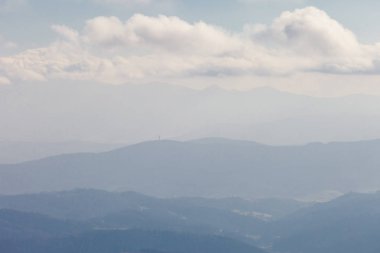 Güzel sonbahar Beskidy mountains manzara