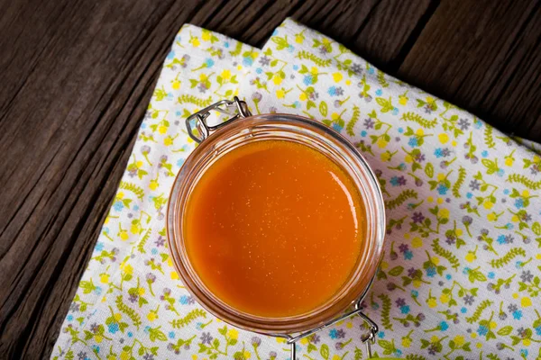 Hemmagjord läckra heatlhy pumpa marmelad — Stockfoto