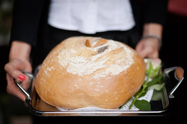 Traditionelle polnische Hochzeitsbrot Detail — Stockfoto