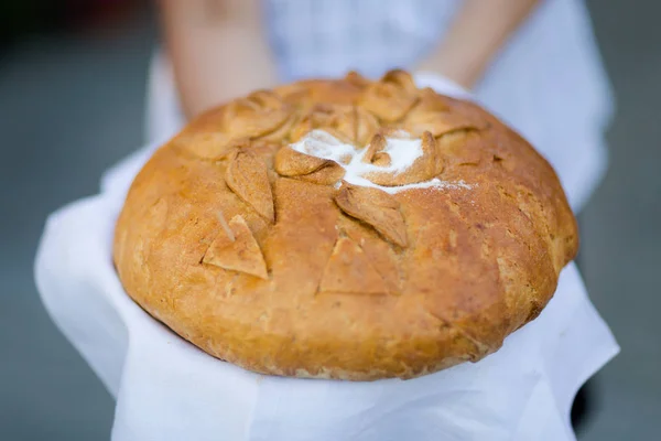 Traditionelle polnische Hochzeitsbrot Detail — Stockfoto