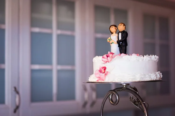 Delicious tasty wedding cake detail — Stock Photo, Image