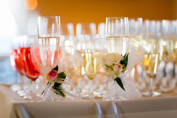 Tradizionale polacco matrimonio champagne dettaglio — Foto Stock