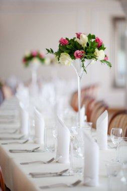 Güzel düğün Resepsiyon Masa dekorasyonu