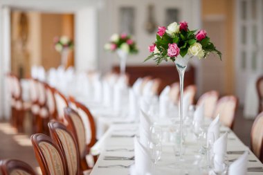 Güzel düğün Resepsiyon Masa dekorasyonu