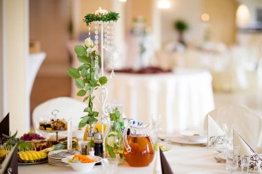 Güzel düğün Resepsiyon Masa dekorasyonu