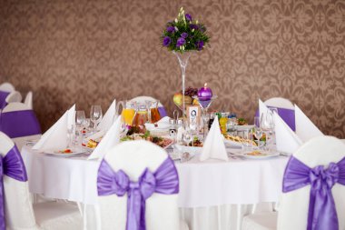 Güzel düğün Resepsiyon Masa dekorasyonu